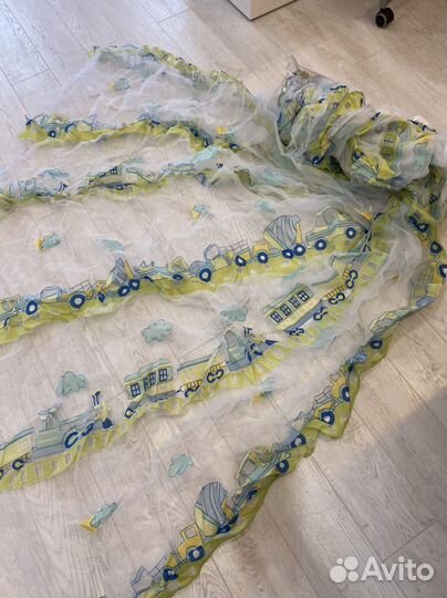 Штора, тюль. Отрез ткани 9м