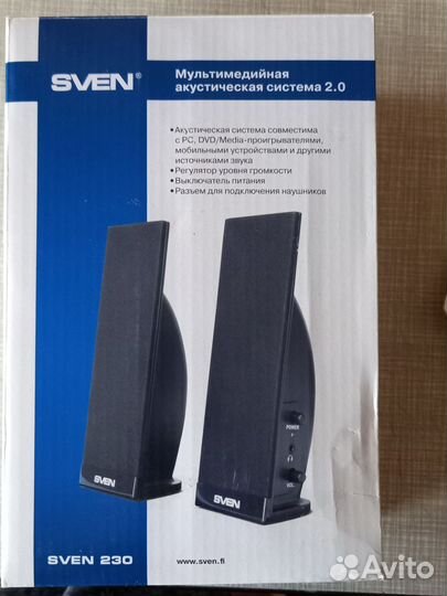 Акустические колонки sven