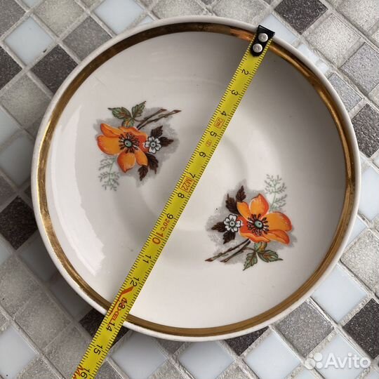 Блюдце Дулево маки СССР