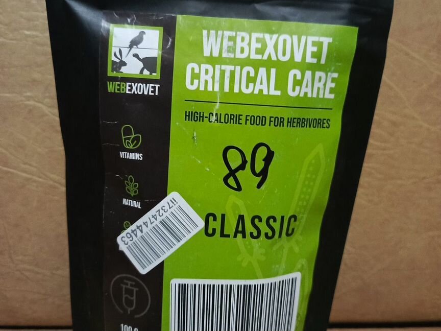 Лечебный корм Webexovet critical care