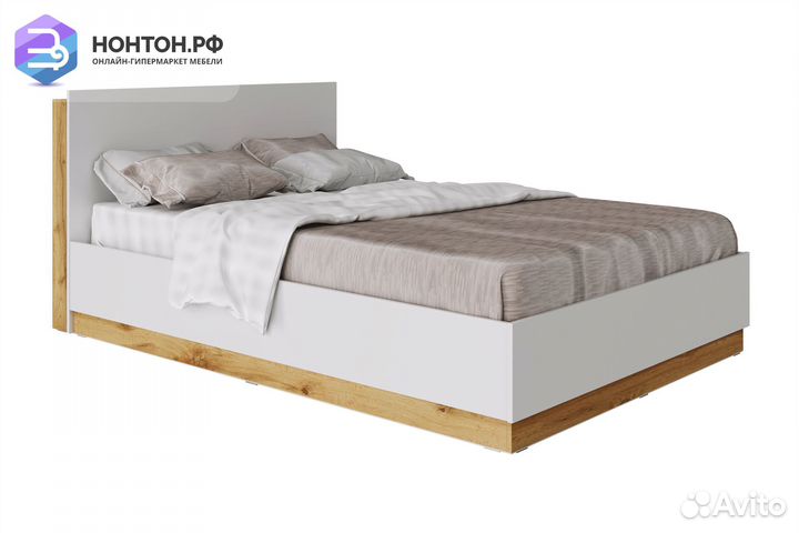 Кровать Fresco белый / дубвотан