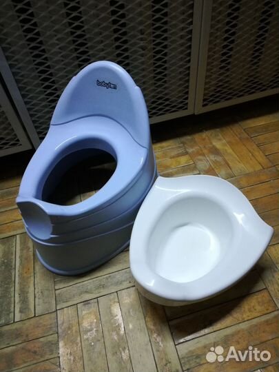 Детский горшок, съемная чаша, прорезиненные ножки