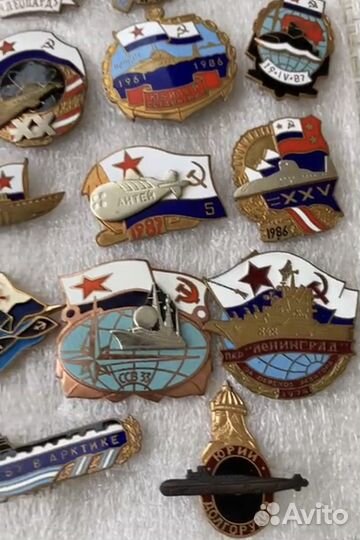 Редкая колекция знаков вмф СССР, россии