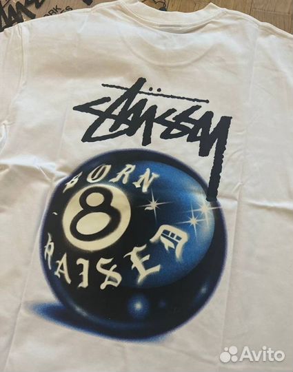 Футболка Stussy 8ball Born x Raised SS23 Tee