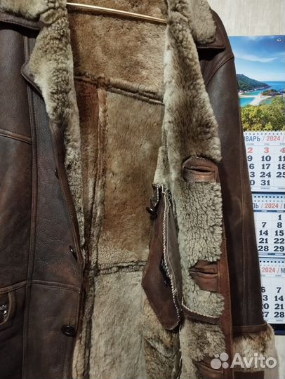 Дубленка натуральная мужская 50 размер