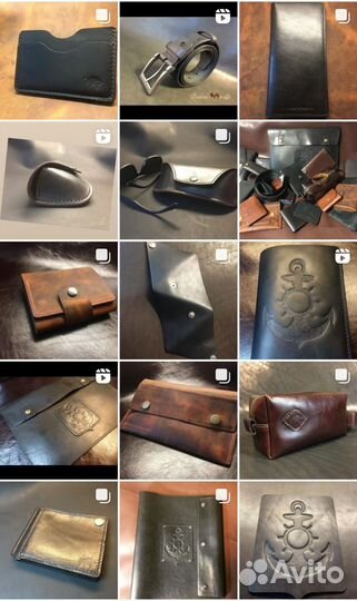 Изделия из кожи ручной работы на заказ