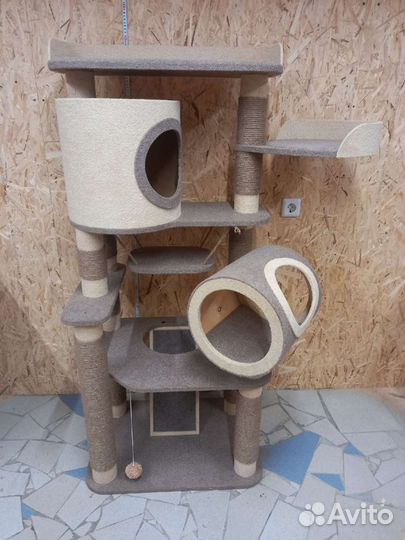 Комплекс, домик когтеточка для кошек, новый