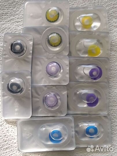 Линзы цветные+контейнер