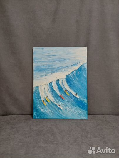 Картина маслом на холсте Волны Свободы