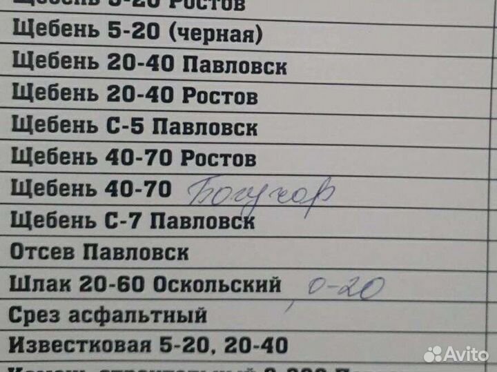 Щебень