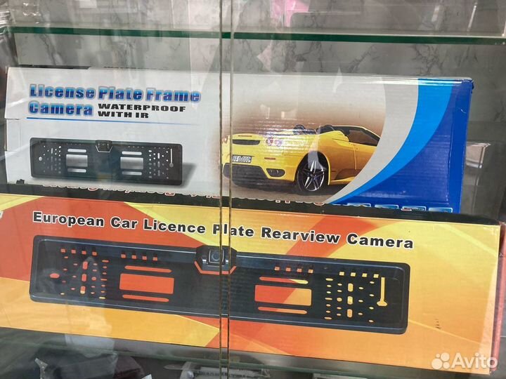 Рамка под номер авто с камерой заднего