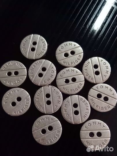 Пуговицы tommy hilfiger металлические 12шт