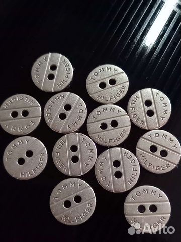 Пуговицы tommy hilfiger металлические 12шт