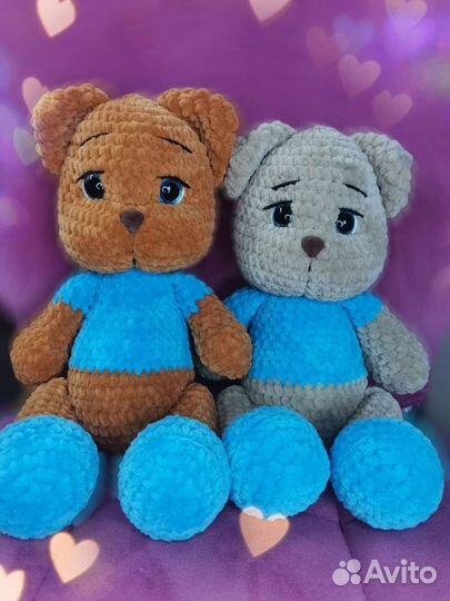 Вязаные игрушки зайка