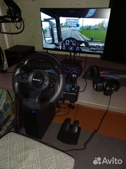 Руль игровой Defender Forsage Drift GT