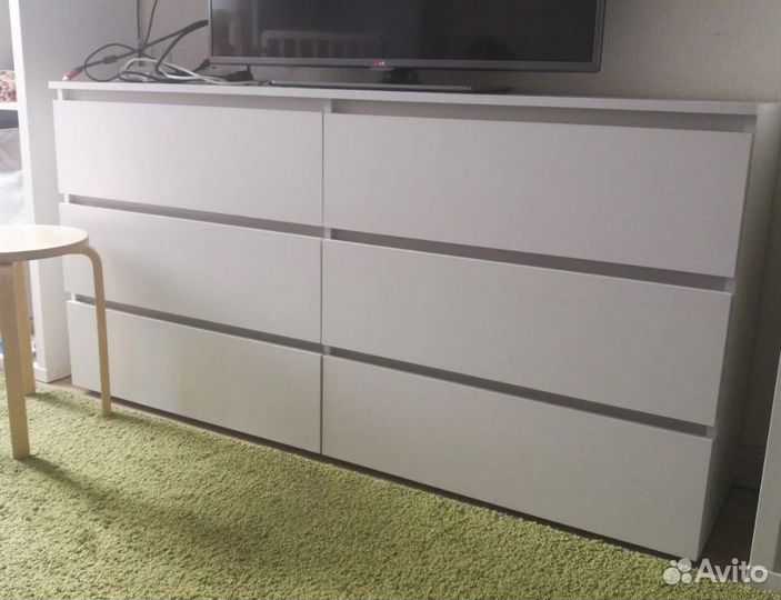 Комод Денвер белый матовый