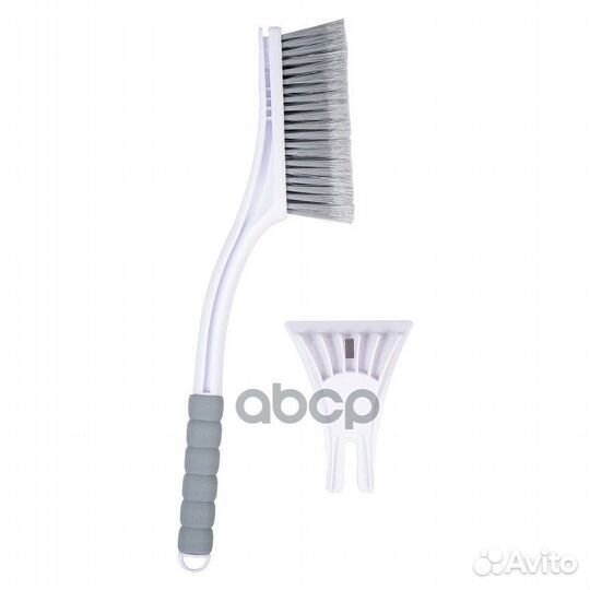 Щетка от снега и льда с распушенной щетиной (56