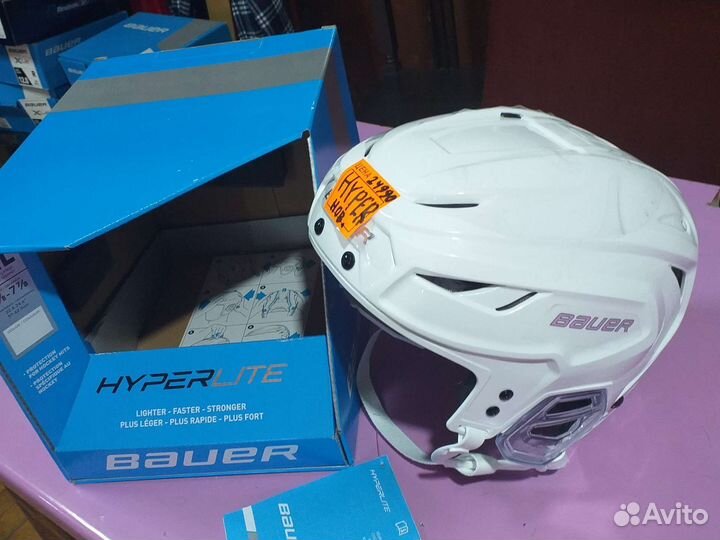 Хоккейный шлем топ. Профф.bauer hyperlite sr m-L