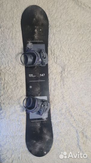 Сноуборд ride 147 с креплениями drake + чехол