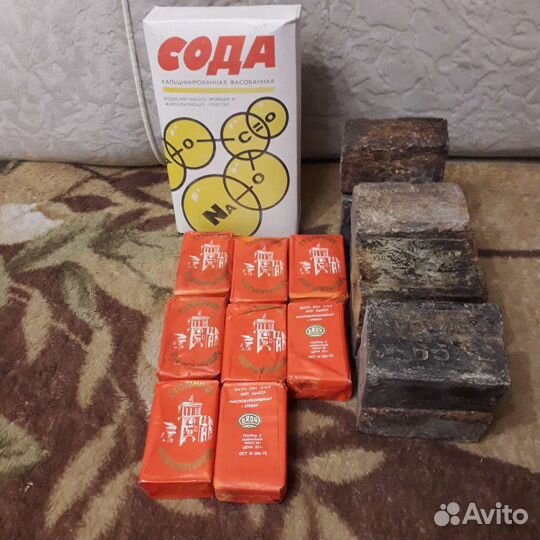 Мыло и Сода и зубной порошок времен СССР