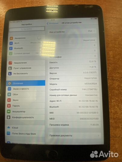 Apple iPad mini Wi-Fi Cellular 16GB Black