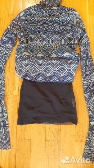 Водолазка нарядная синяя