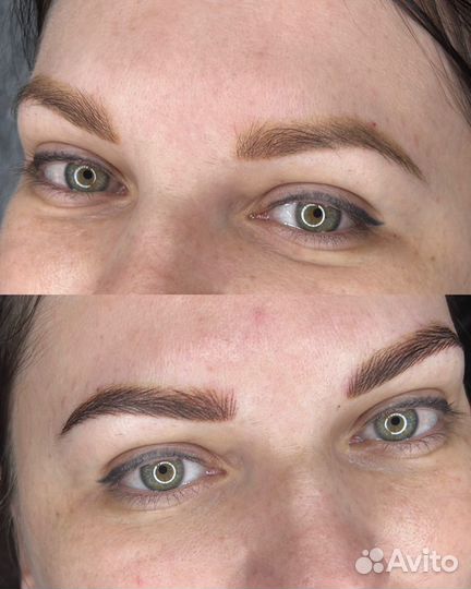 Брови в волосковой аппаратной технике