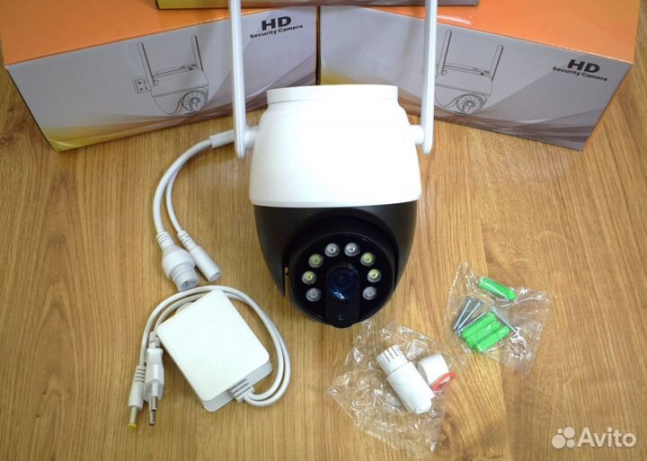 Уличная поворотная wifi камера 4 мп, 2 мп