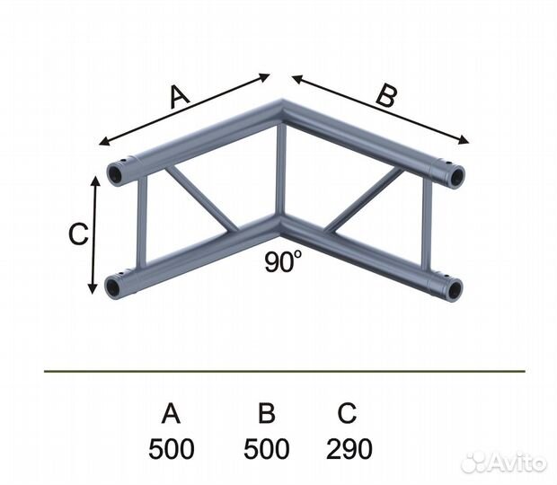 Угловой модуль Involight IFX29-C08