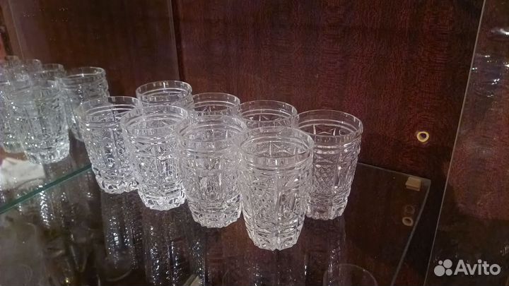 Рюмки хрустальные 8шт