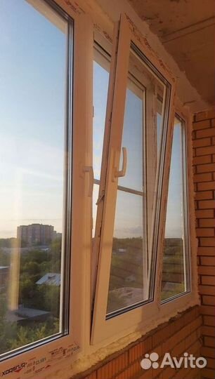Остекление окон и балконов пвх