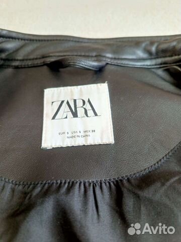 Кожаная куртка косуха zara