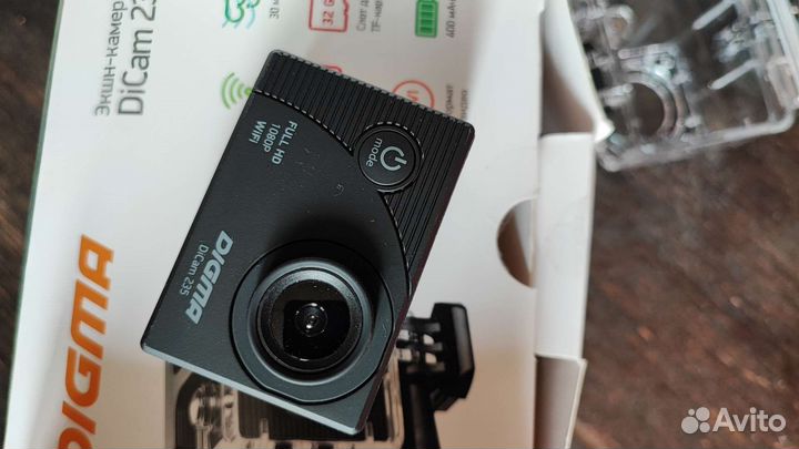 Видеокамера экшн Digma DiCam 235 черная