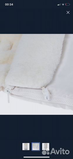 Зимний конверт в коляску на овчине