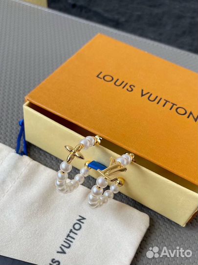 Серьги Louis Vuitton премиум качества