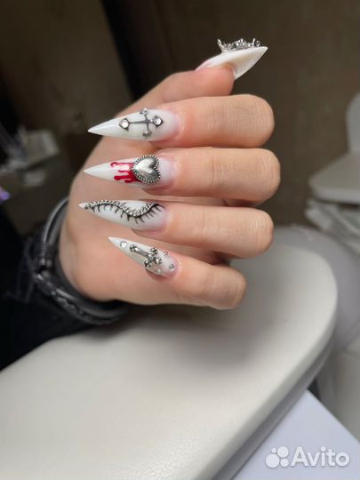 Наращивание ногтей, покрытие гель лаком