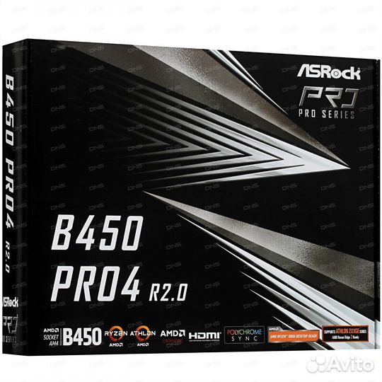 Материнская плата Asrock b450 Pro4 R 2.0