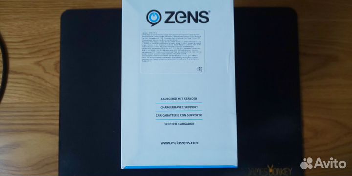 Беспроводная зарядка Zens Stand Charger Aluminium