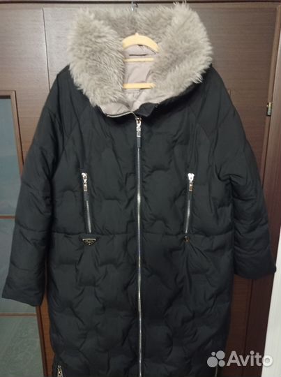Пуховик зимний женский 48