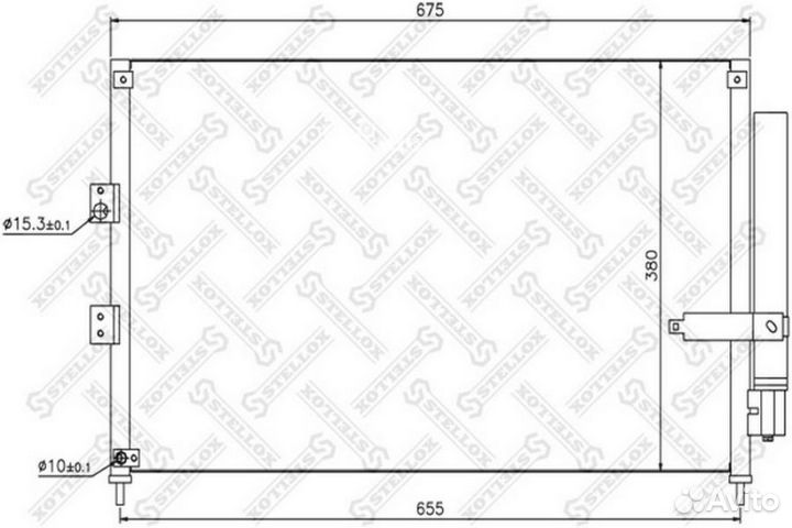 Stellox 1045172SX Радиатор конд. Honda Civic(Хонда Цивик) VII 1.4i 16V 05