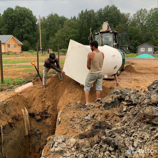 Септик с высоким уровнем грунтовых вод с монтажом