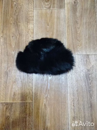Шапка норковая, вязаная, на взрослого