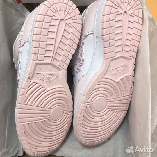 Кроссовки женские Nike Dunk Low Pink Paisley