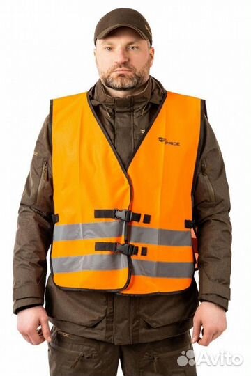 Жилет сигнальный Nova Tex полиэстр р.60-66