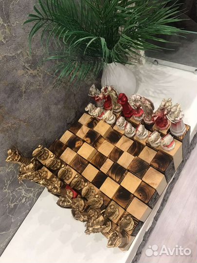 Шахматы гарри поттер, ручная работа