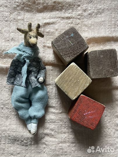 Ёлочная игрушка в смешанной технике