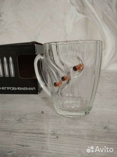 Кружка пивная с пулями