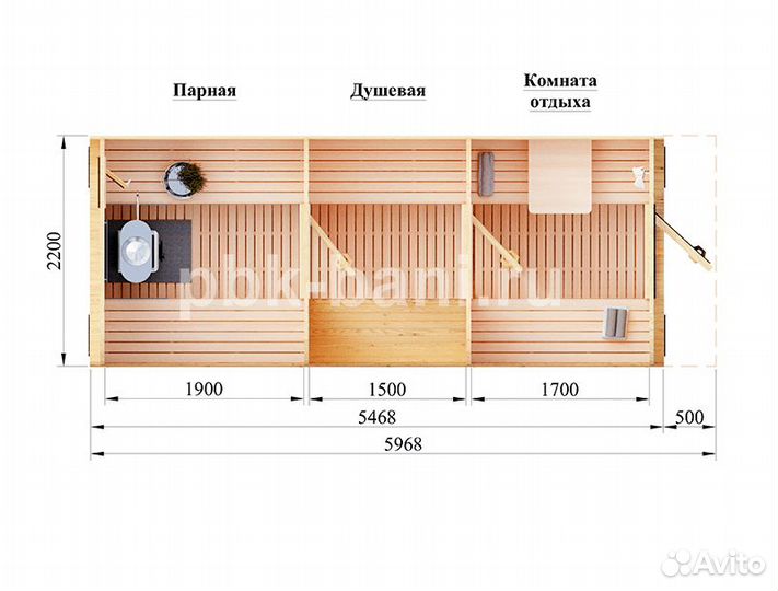 Баня под ключ Тамара 6м