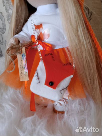 Текстильная кукла Алиса, игровая, для интерьера