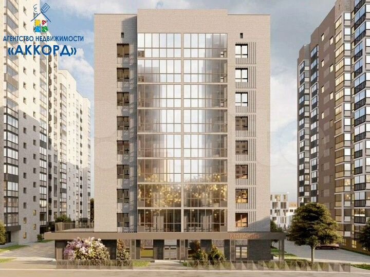 2-к. квартира, 41,4 м², 13/16 эт.